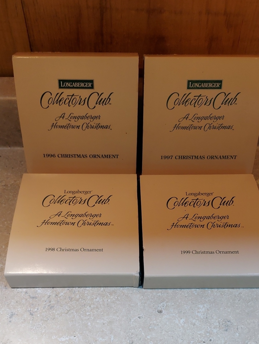 Longaberger Hometown Christmas Ornaments 1996-1999